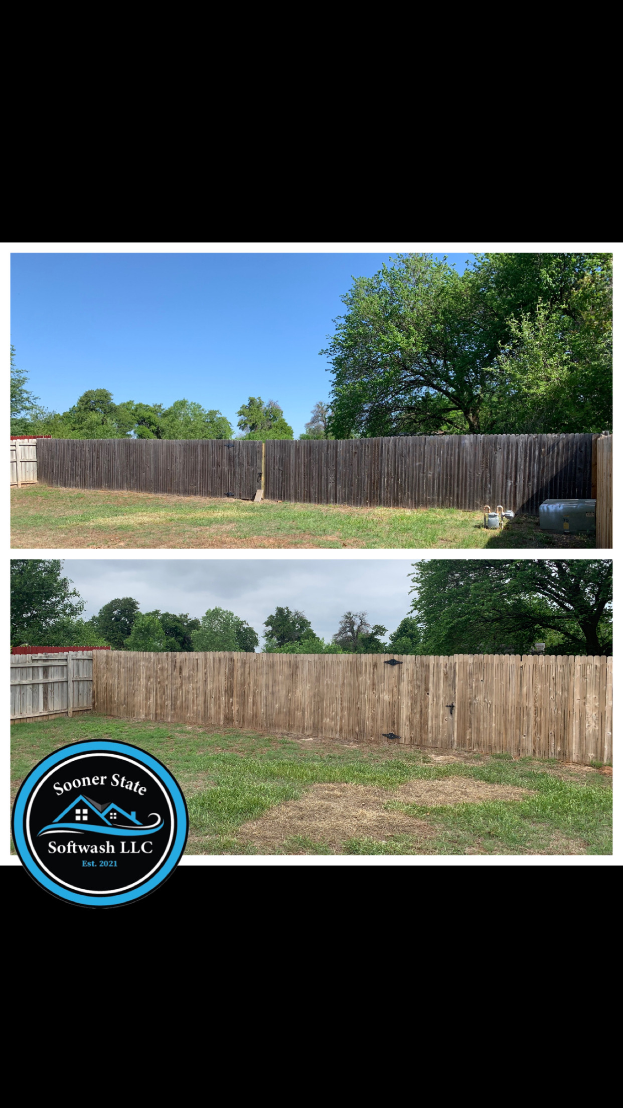 Fence Cleaning in Midwest City, Oklahoma Thumbnail