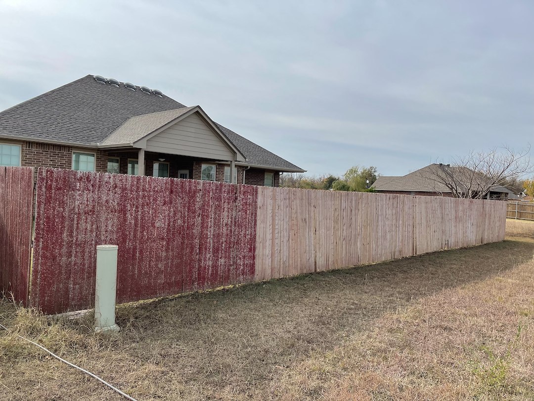 Restoring a Weathered Fence in Crescent, Oklahoma Thumbnail